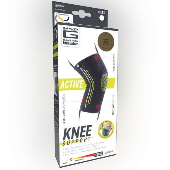 Neo G Black Knee Support Compression - Picture 1 of 6